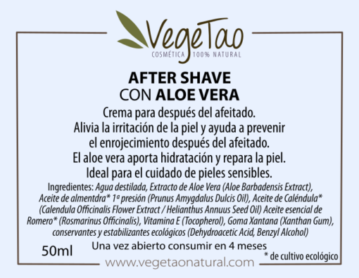 After Shave con Aloe Vera